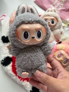 Authentic Labubu - Exciting Macaron series in Sesame Bean